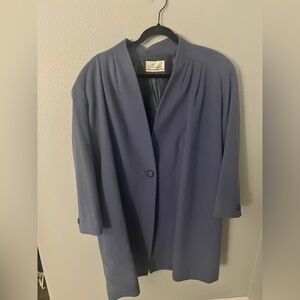 Chic Women's Blue Cape Coat